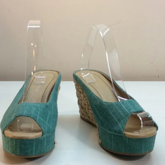 CL by Laundry Teal Green Platform Espadrilles - Picture 2 of 8